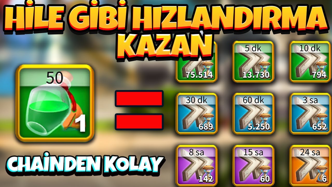 50 AP HARCAYARAK SINIRSIZ HIZLANDIRMA KASMA TAKTİĞİ - Rise of Kingdoms