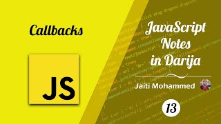 Apprendre JavaScript avec JAITI MOHAMMED - 13 callbacks