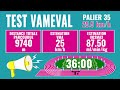 Vameval bande son test vma  bips paliers distance estimation vma et vo2max