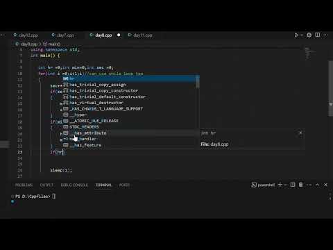 Stop watch with C++. #coding #stopwatch #cpp #challenge #education #beginners #tutorial #learn