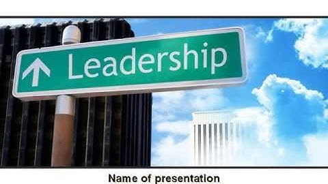 Leadership Training PowerPoint Template by PoweredTemplate.com
