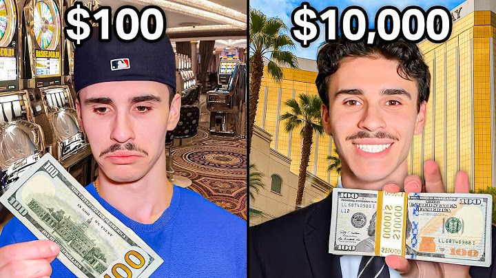 $100 vs $10,000 Casino Trip!