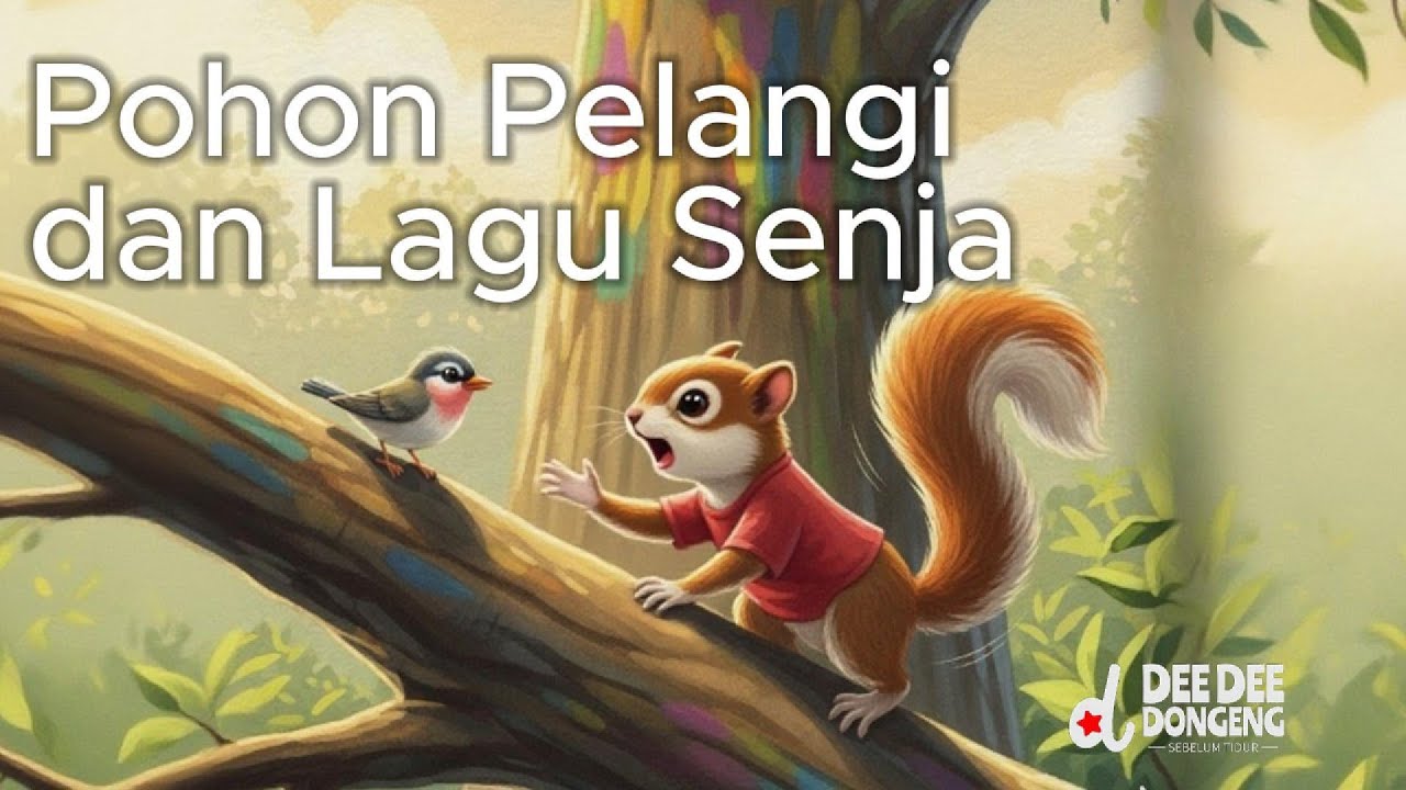 🌈🌳🎶 Pohon Pelangi dan Lagu Senja 🐿️🐦- Dongeng Sebelum Tidur