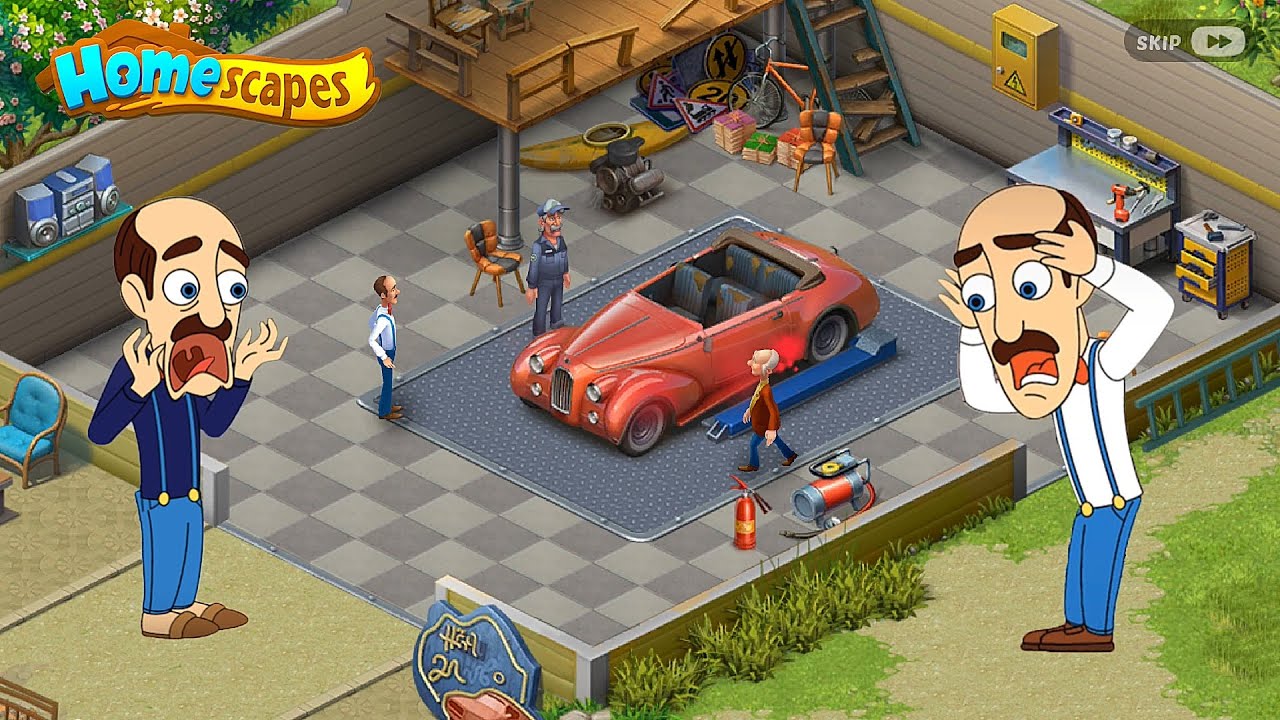 Homescapes - Garage Restoration - Car Restoration New Update Gameplay