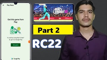 Get this Game From Play Store Real Cricket 22 Problem Part 2