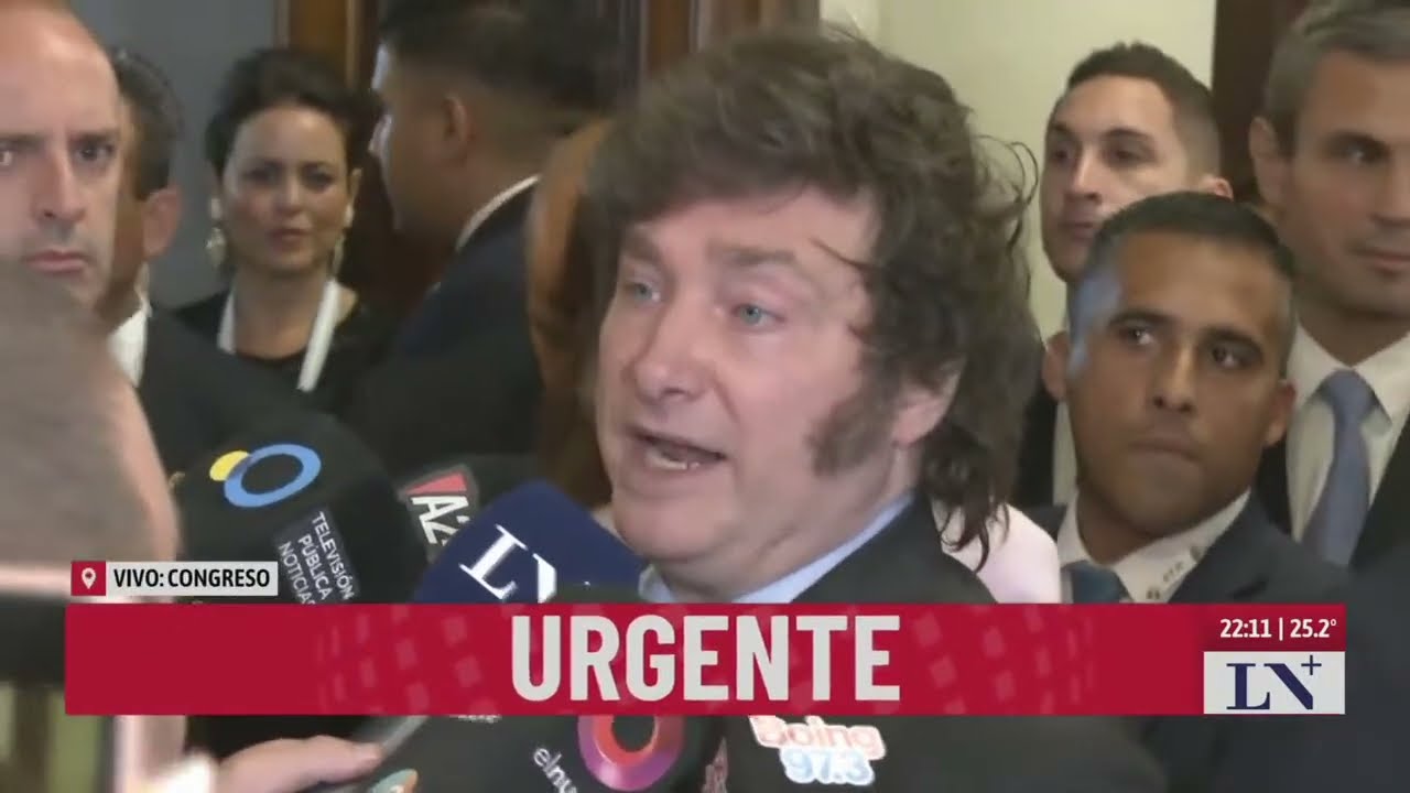 La palabra de Javier Milei tras su discurso de apertura de sesiones ordinarias