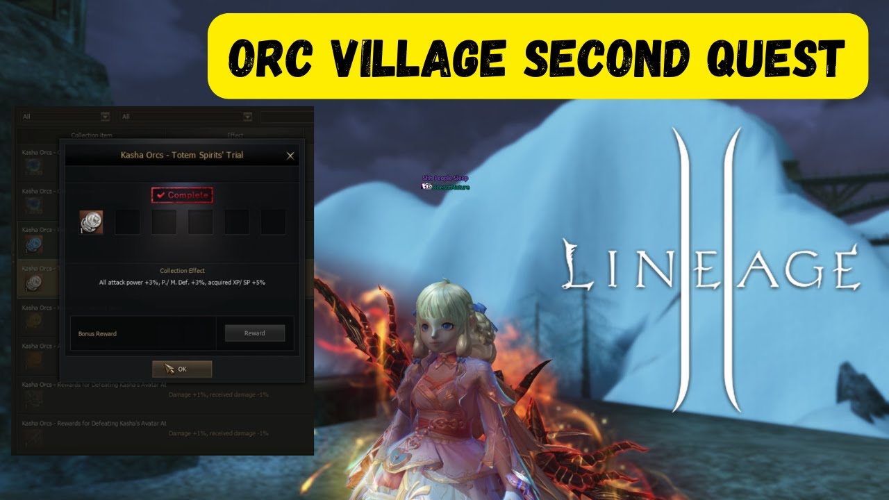 Lineage 2 EU: Orc Village - Totem Spirit's Trial Quest. What You Need to Finish It.