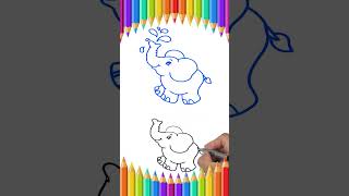 Baby Elephant art work drawing #shorts #drawing #art #clipart #drawingskill