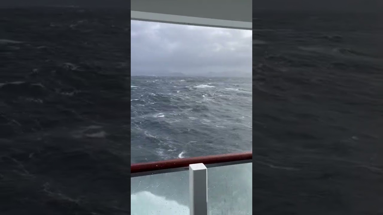 Viking Venus in Rough Seas. Excellent Roll Stabilization
