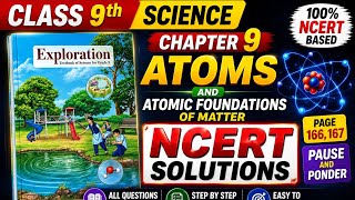 Ncert solution chapter 9 Atom class 9th | Page 166 , 167 | New Exploration Book |