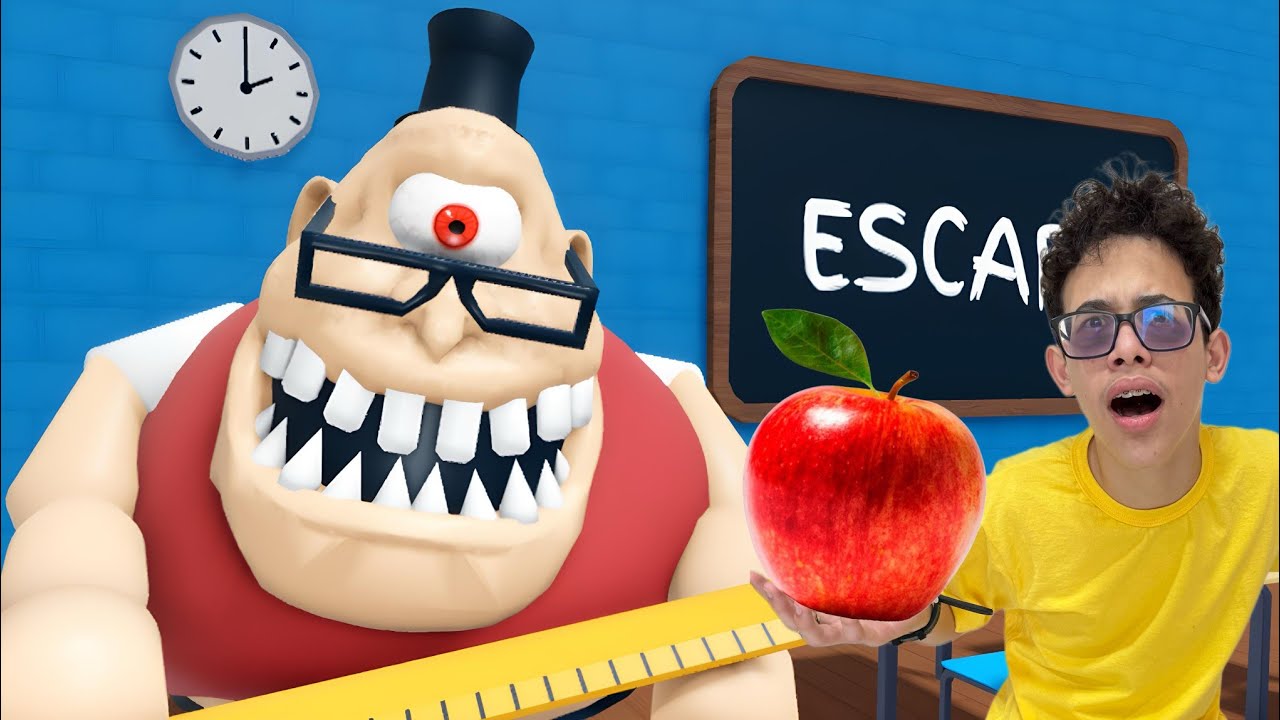 ESCAPE DA ESCOLA DO PROFESSOR MAIS FEDORENTO DO ROBLOX!