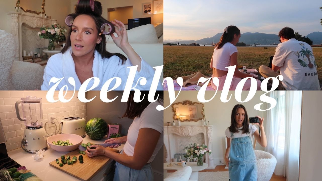 weekly vlog: recipes, re-organizing, photoshoot BTS, GRWM & lake life
