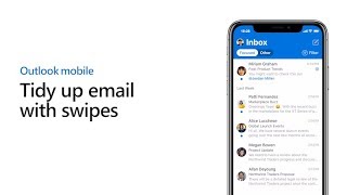 Swipe right to quickly manage your inbox - Outlook for mobile screenshot 1