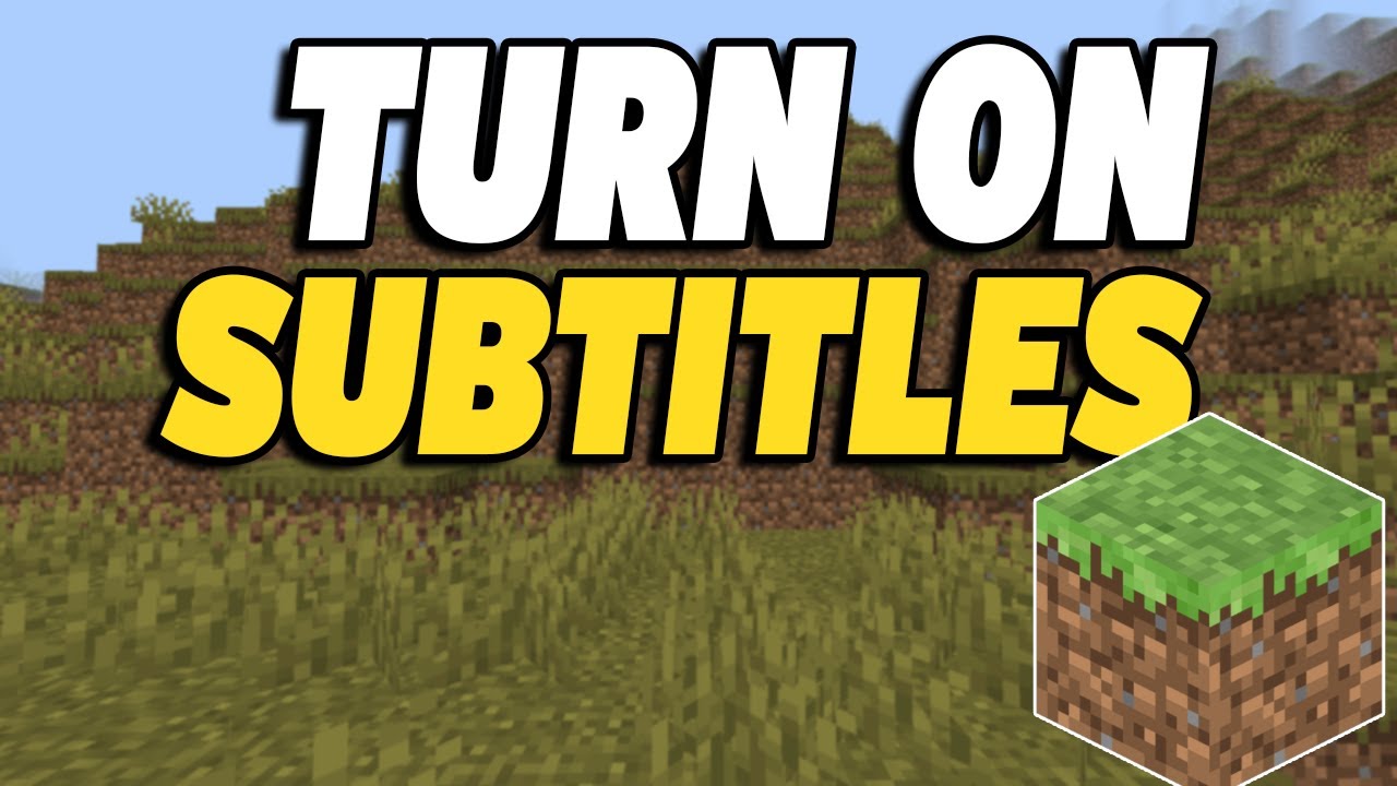 How To Turn On Subtitles in Minecraft - YouTube