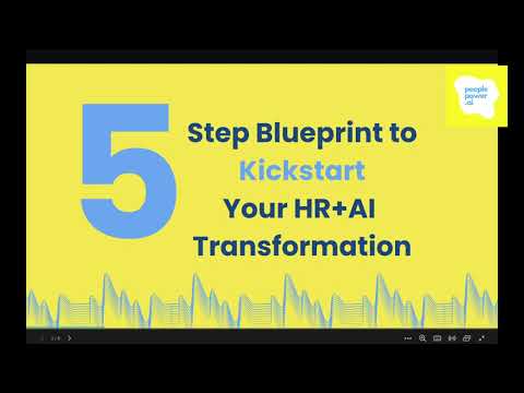 5 Step Blueprint to Kickstart your HR + AI Transformation