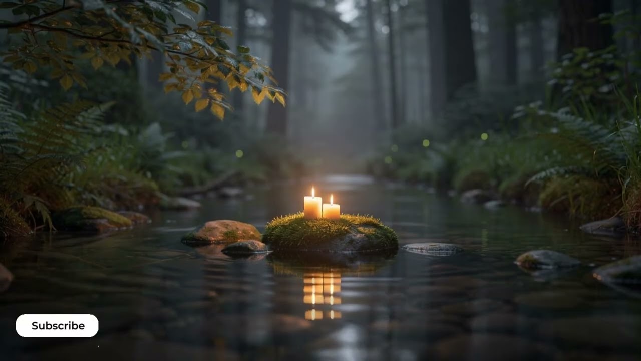 Instant Deep Sleep 🌙 Flowing River Sounds & Soft Piano Music for Stress Relief & Insomnia