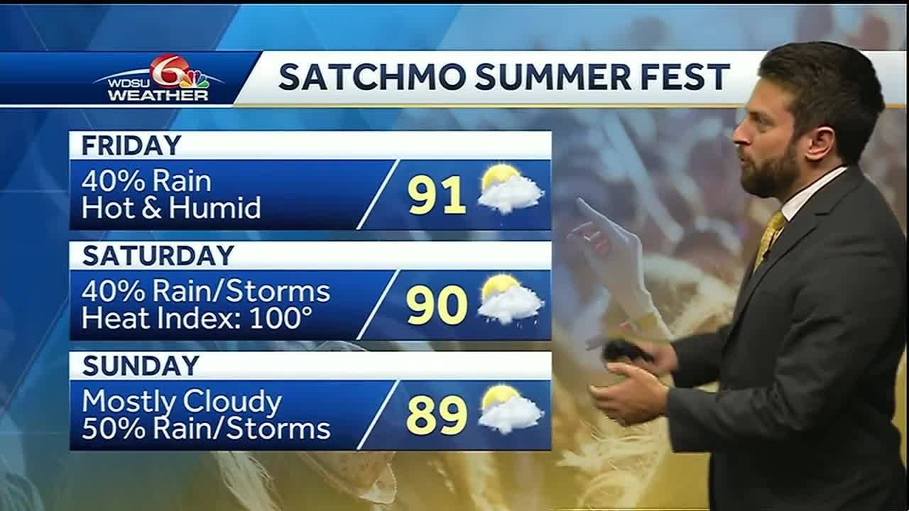 Hot and humid with daily rain chances this weekend - YouTube