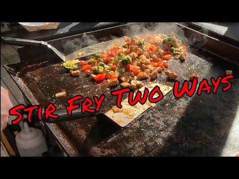 Kung Pao and Sesame Chicken on the Blackstone Griddle