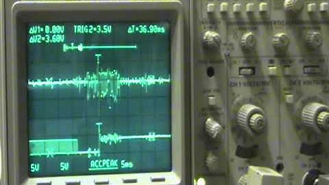 tek 2232 store mode waveform instability