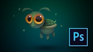Creature Game Design in Photoshop - Cute turtle creature tutorial screenshot 3