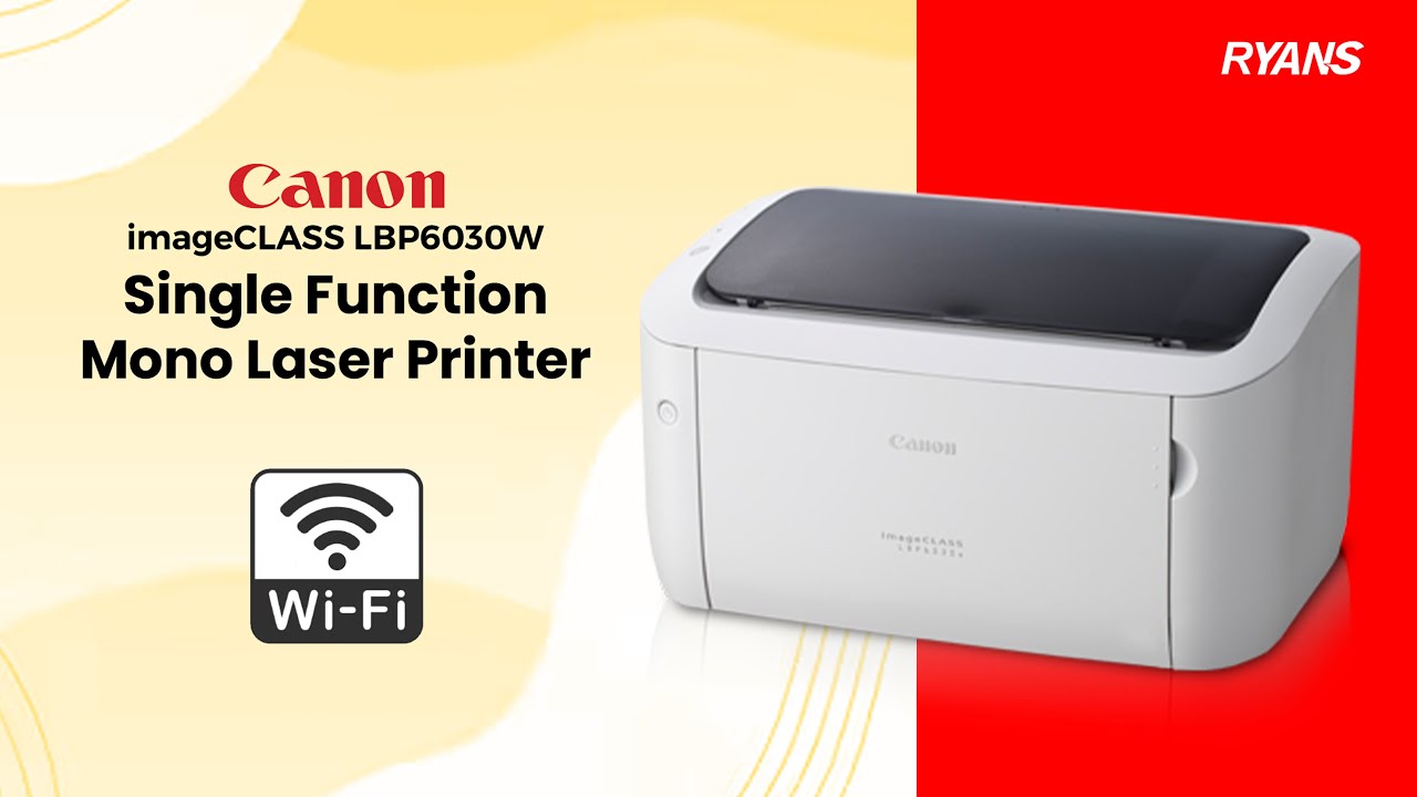 Canon imageCLASS LBP6030 White Single Function Mono Laser Printer