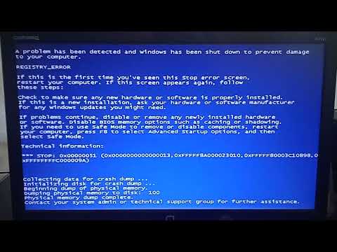 Stop: 0x00000051 Blue Screen