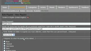 Create a playlist in Spotify and share it on Spotilinks screenshot 5