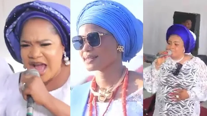 TOYIN ABRAHAM,DAYO AMUSA SANG TO AMUSE IYABO OJO AT HER MOTHER'S BURIAL
