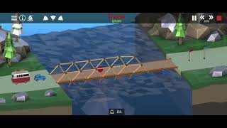 kelihatannya udah kokoh tapi agak goyang-goyang dikit - poly bridge 2