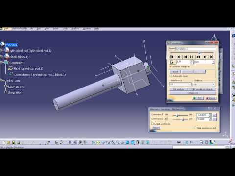 CYLINDRICAL JOINT DMU KINEMATICS/DIGITAL MOCKUP  CATIA V5