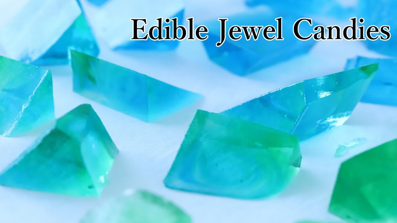Wagashi Edible Sea Green Jewel Candies Kohakuto 【... - youtube