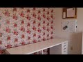 Craft Room Makeover - Pioneer Woman Wallpaper #renterfriendly#craftroommakeover#pioneerwoman