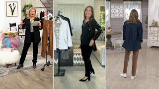 Susan Graver Weekend Knit Corduroy Slim-Leg Ankle Pants on QVC