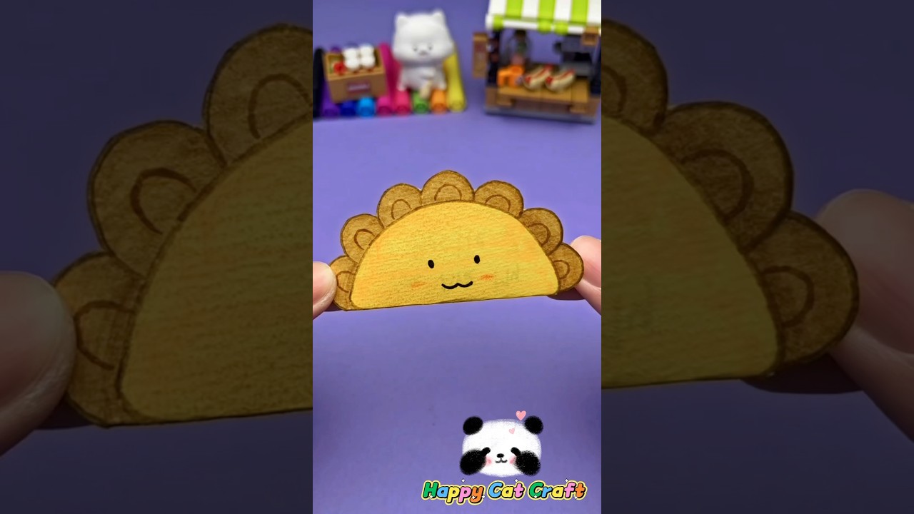 DIY Curry Puff Paper Craft Gift Ideas For Friend 