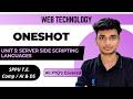WT | Unit 5 | Server Side Scripting Languages | SPPU T.E. Comp / AI &amp; DS | ONESHOT
