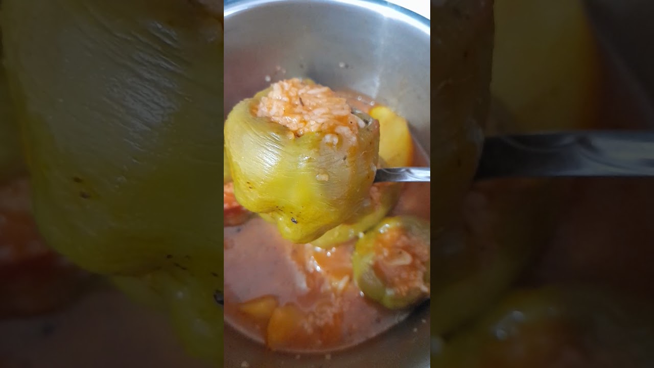 Enfes lezzetli ???? akşama biber dolması ???? kolay yemekler #shorts #delicious #food #tasty Enfes lezzetli ???? akşama biber dolması ???? kolay yemekler #shorts #delicious #food #tasty