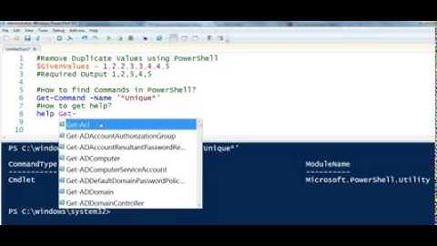 Removing Duplicate Values Using PowerShell