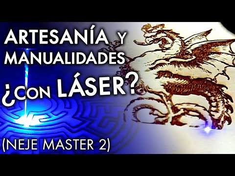 ¿ES ÚTIL UN LÁSER para ARTESANÍA?💥 Máquina cortadora y marcadora de escritorio. NEJE Master 2 REVIEW