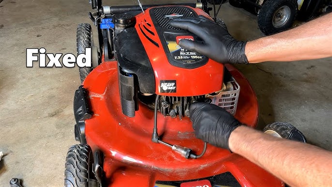 Toro self-propel mower cable adjustment and cleaning steps