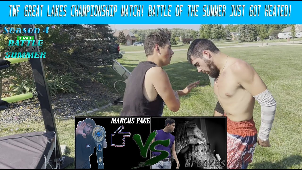 (TWF PPV #9) TWF GREAT LAKES CHAMPIONSHIP MATCH! CJ BROOKES GETS HIS SHOT AGAINST MARCUS PAGE!