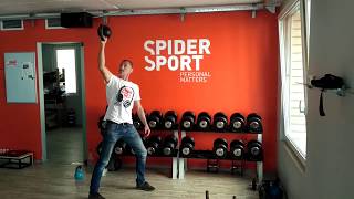 Hammer-Grip Kettlebell Side Press 20 kg