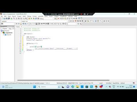 marks pass or fail in  c pograame|| #clanguage #codeblocks