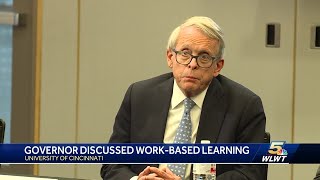 Ohio Gov. Mike DeWine emphasizes co-ops, work-based learning in visit to UC Wealth