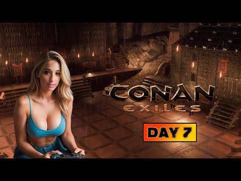 CONAN EXILES - DAY 7 - DROPS ENABLED! MARCH 2025 PATCH UPDATE! MIDNIGHT GROVE CLAN RAID!