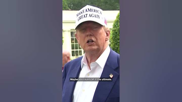 President Trump says he gave "ultimate ultimatum" to Iranians