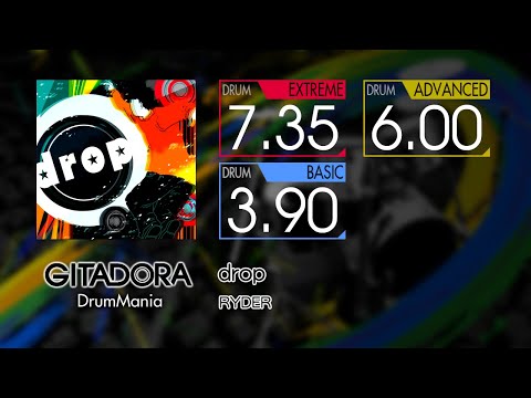 【GITADORA】 drop (EXTREME ~ BASIC) Drum