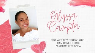 DICT Interview - Alyssa Campita