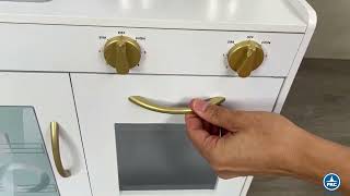 Cocina de Madera para Niñas Blanca con Nevera, Lavavajillas y Teléfono screenshot 2