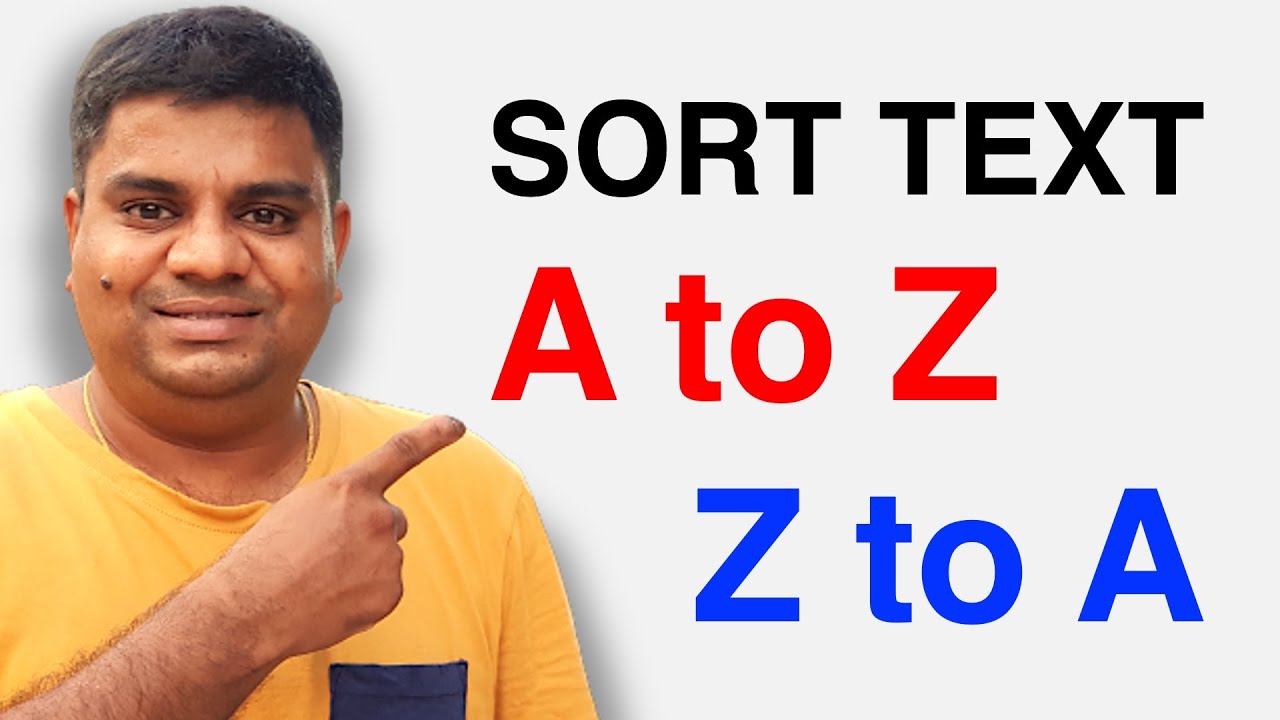 Sort Text Alphabetically Using Word An easy method to Sort Text Alphabetically In Word (Microsoft) - YouTube
