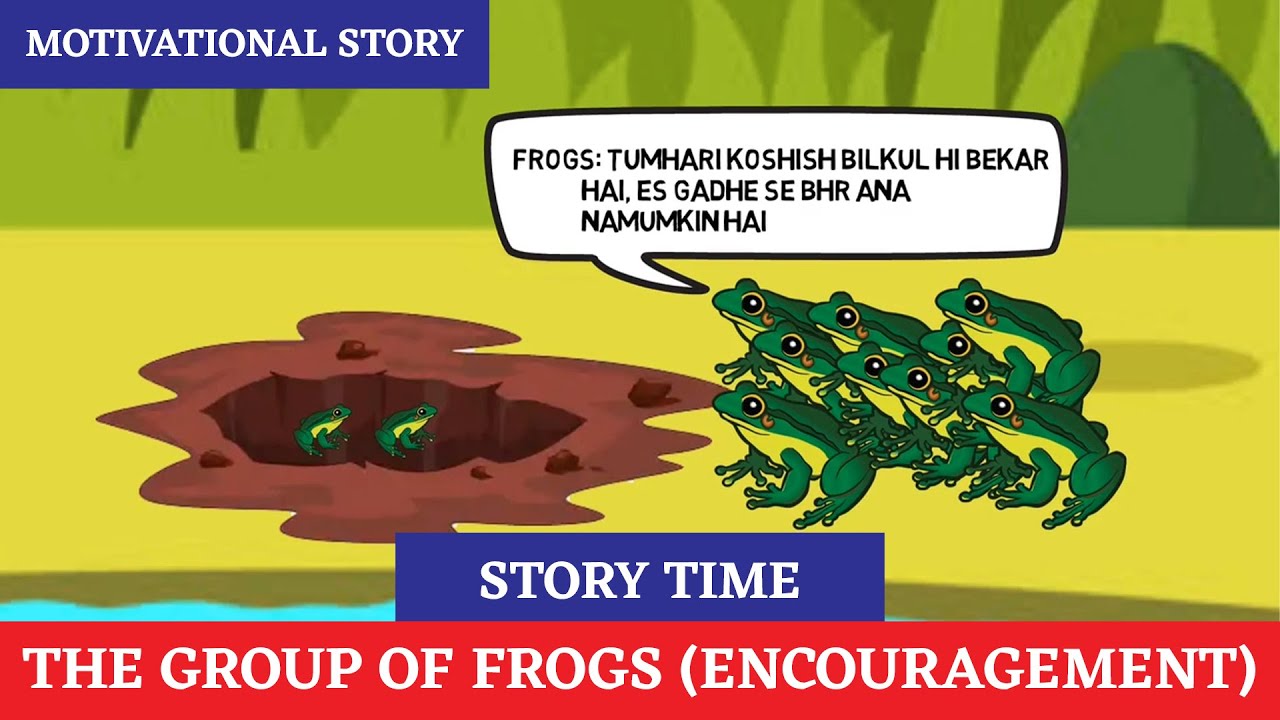 Story time the group of frogs encouragement gwm grow with me